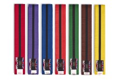 Grade Belt: Coloured with Black Stripe