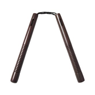 Deluxe Purple Heart Wooden Nunchucks With Cord - PRE ORDER