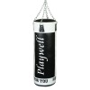 Elite Heavy Leather UNFILLED 5ft Punch Bag Black/White - 50KG Elite Heavy Leather UNFILLED 5ft Punch Bag Black/White - 50KG