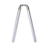 Competition Wooden Speed Nunchucks Chain 11"- Silver - PRE ORDER
