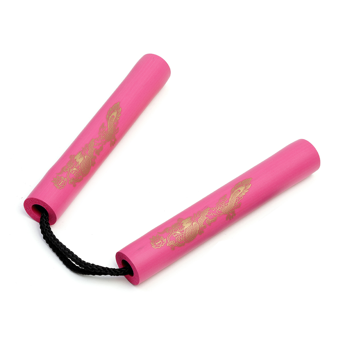 NR-00P: Nunchaku Foam hot pink with Cord - 8\"