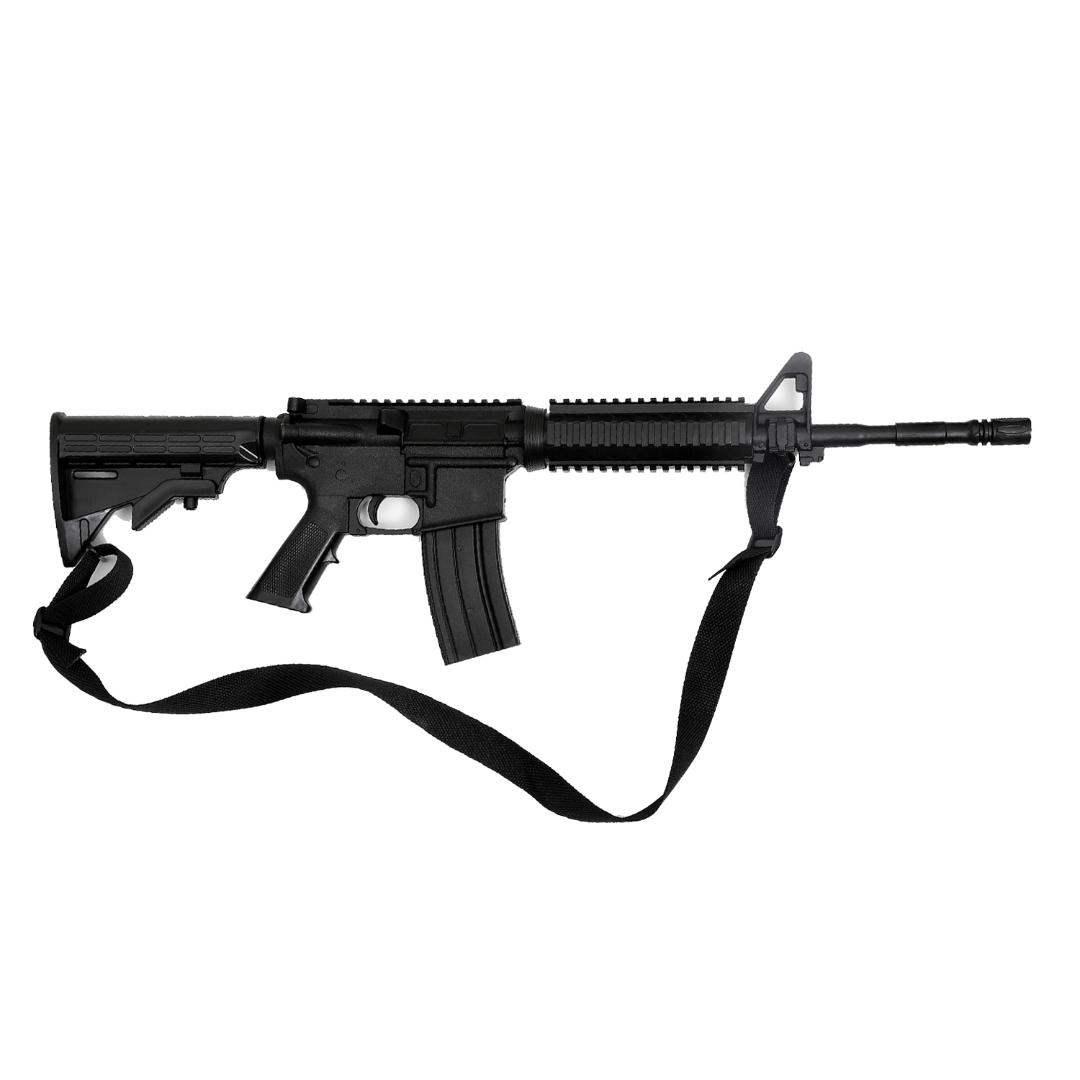 Realistic TP Rubber M4 Rifle Training Gun : Black ( E400 ) 35\" -