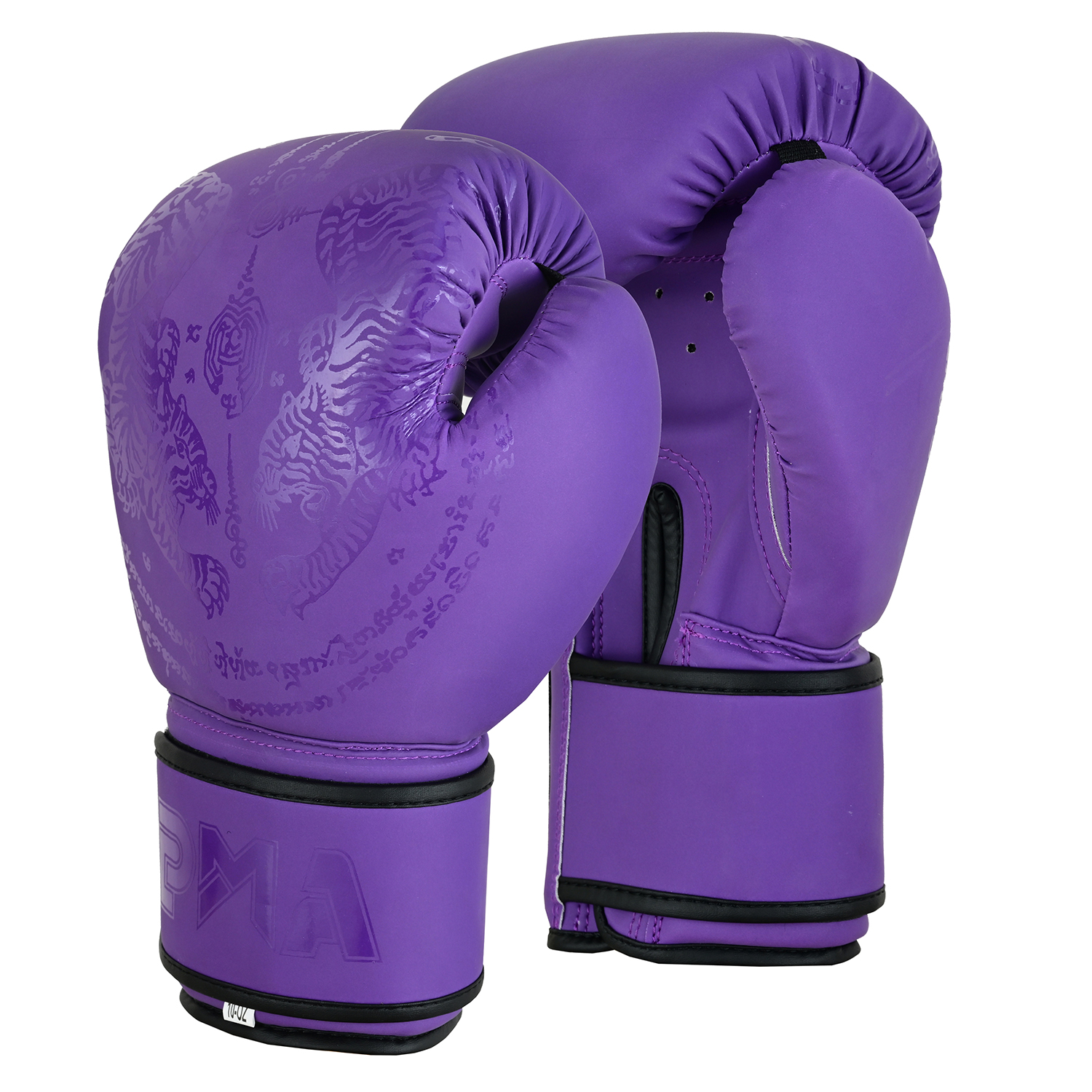 Ladies Playwell Purple \"Twin Tiger\" Muay Thai Boxing Gloves